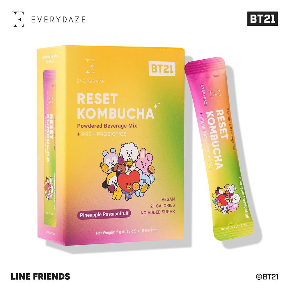 BT21 Bundle - 3 X Essential C's Konjac Jelly + 3 X RESET Kombucha