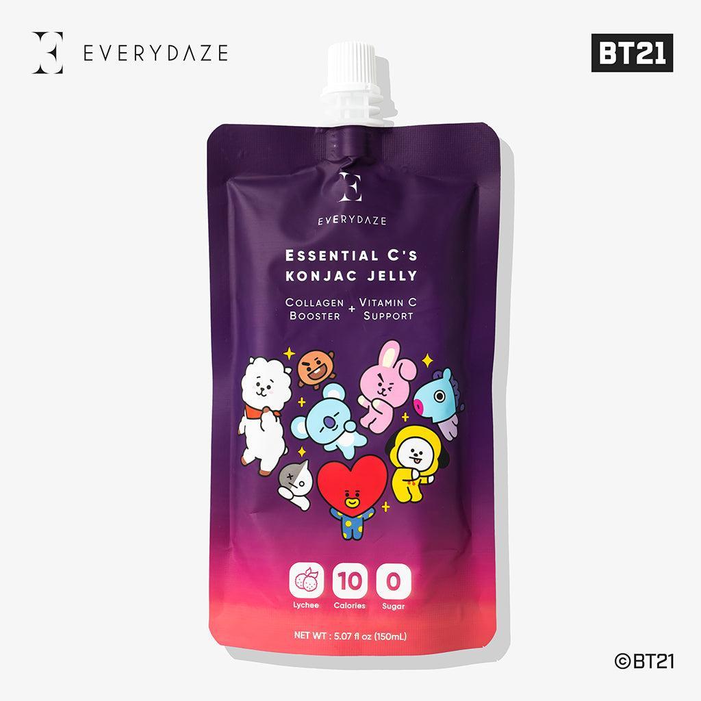 BT21 Bundle - 3 X Essential C's Konjac Jelly + 3 X RESET Kombucha