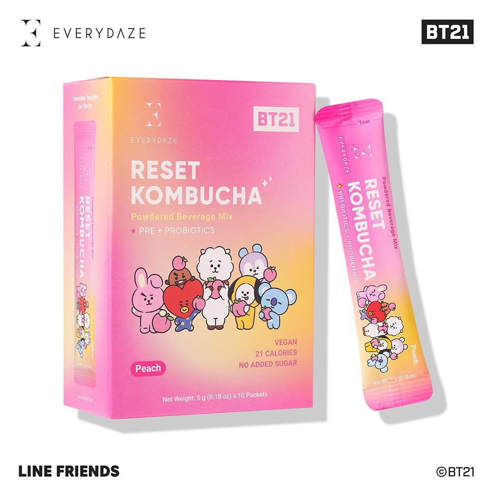 BT21 Bundle - 3 X Essential C's Konjac Jelly + 3 X RESET Kombucha