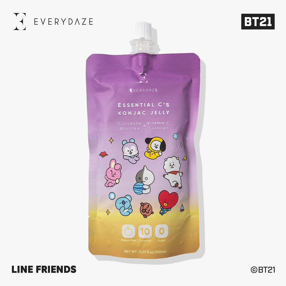 BT21 Bundle - 3 X Essential C's Konjac Jelly + 3 X RESET Kombucha