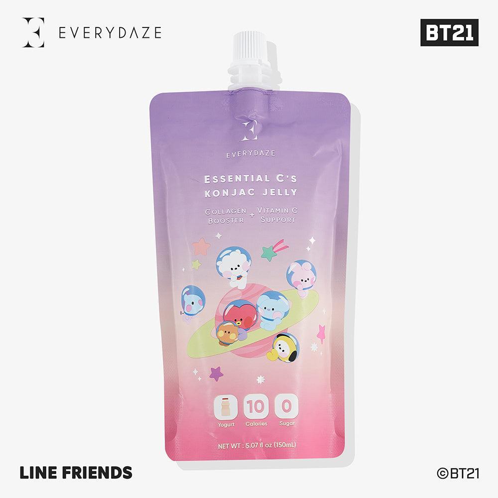 BT21 Bundle - 3 X Essential C's Konjac Jelly + 3 X RESET Kombucha